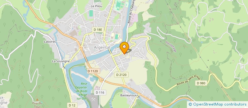 localisation de l'entreprise ETS HEBERGEM PERSONNES AGEES DEPENDANTES à ARGENTAT-SUR-DORDOGNE