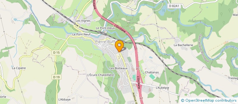 localisation de l'entreprise ETS HEBERGT PERSONNES AGEES DEPENDANTES à PIERRE-BUFFIERE