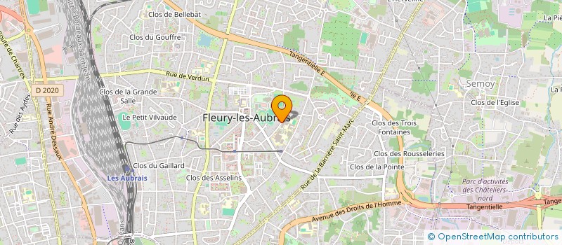 localisation de l'entreprise ETS HENRI BERGE à FLEURY-LES-AUBRAIS