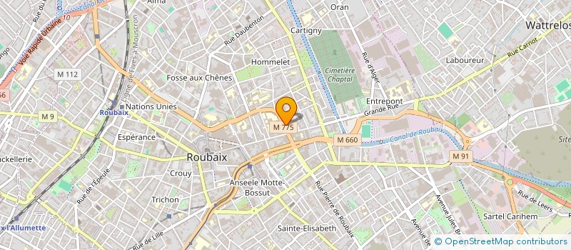 localisation de l'entreprise ETS HERKENRATH à ROUBAIX