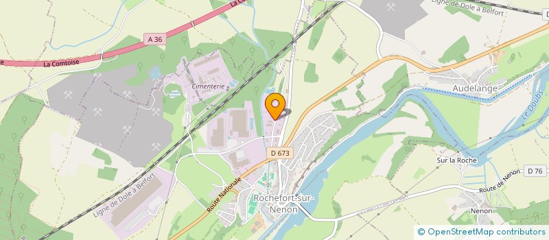 localisation de l'entreprise ETS HERNANDEZ ANTOINE à ROCHEFORT-SUR-NENON