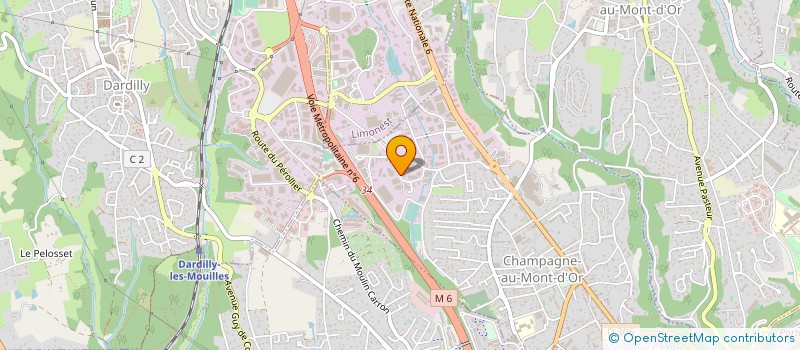 localisation de l'entreprise ETS HOFFMEISTER GONTARD  CHAMPAGNE-AU-MONT-D'OR