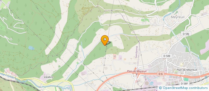 localisation de l'entreprise ETS HORTICOLE DES HAUTS DE RAMBERT à GARDANNE