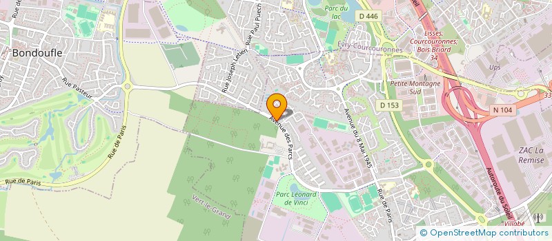 localisation de l'entreprise ETS HORTICOLES GEORGES TRUFFAUT  LISSES