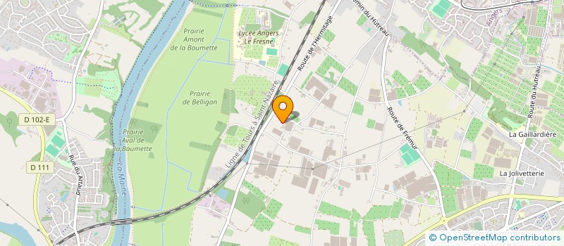 localisation de l'entreprise ETS HORTICOLES JOSEPH SAMSON  STE GEMMES SUR LOIRE