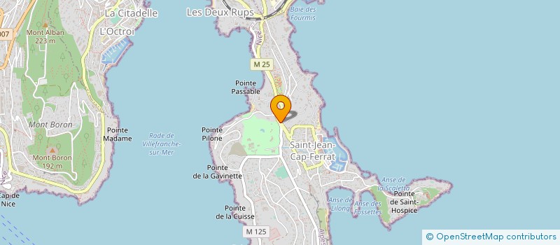 localisation de l'entreprise ETS HORTICOLES MARCARELLI  SAINT-JEAN-CAP-FERRAT