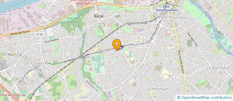 localisation de l'entreprise ETS HOUGARD à REZE