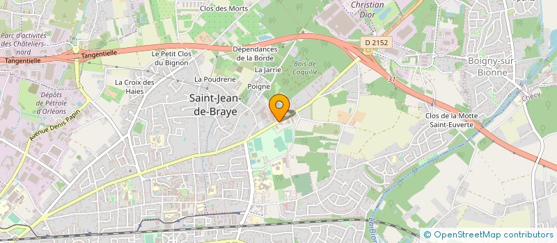 localisation de l'entreprise ETS HUET - GARAGE DE CHARBONNIERE à SAINT-JEAN-DE-BRAYE