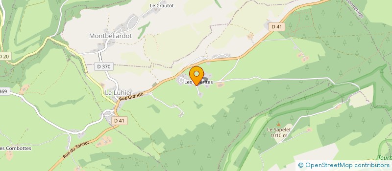 localisation de l'entreprise ETS HUMBERT MICHEL SA à LE LUHIER