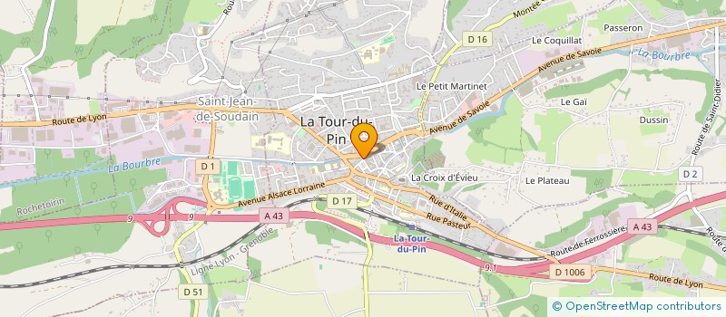 localisation de l'entreprise ETS ISIK FACADES  LA TOUR-DU-PIN