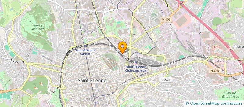 localisation de l'entreprise ETS J BENY ET FILS  SAINT-ETIENNE