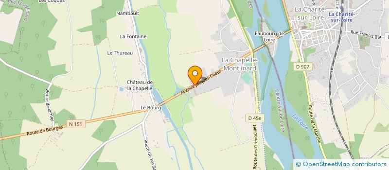 localisation de l'entreprise ETS JACQUES CHAILLOU à LA CHAPELLE-MONTLINARD