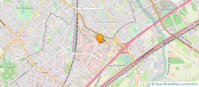 localisation de l'entreprise ETS JACQUES LYRON à MONTPELLIER