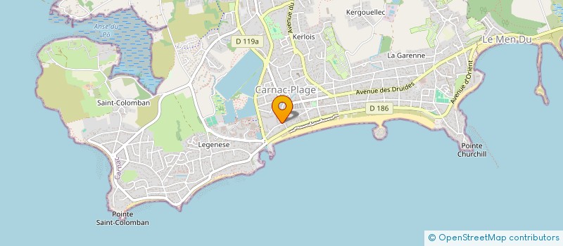 localisation de l'entreprise ETS JANOT SARL à CARNAC