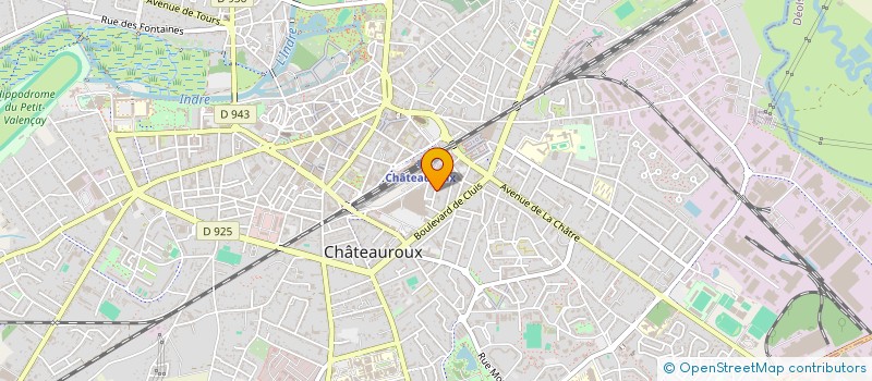 localisation de l'entreprise ETS JEAN-CLAUDE GATEFIN à CHATEAUROUX