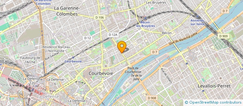 localisation de l'entreprise ETS JEAN CRESCITZ à COURBEVOIE