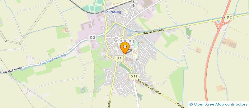 localisation de l'entreprise ETS JEAN LOUF  BOURBOURG