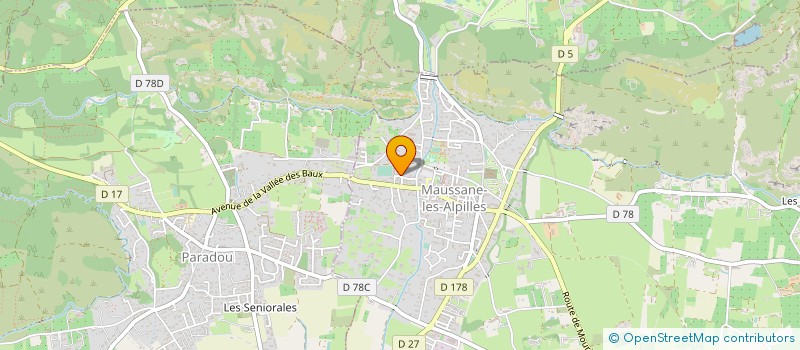localisation de l'entreprise ETS JEAN MARTIN à MAUSSANE-LES-ALPILLES
