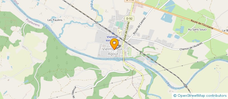 localisation de l'entreprise ETS JEAN POUZENC & CIE à VIELMUR-SUR-AGOUT