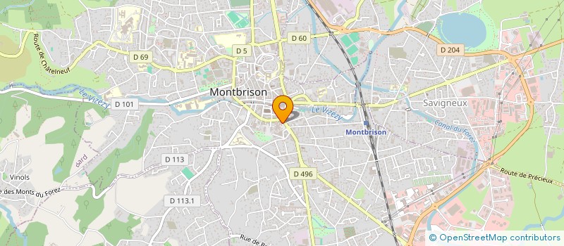 localisation de l'entreprise ETS JEAN PUPIER à MONTBRISON