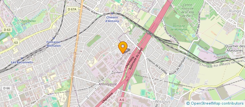 localisation de l'entreprise ETS JEUNET ET RIVRON à ANTONY