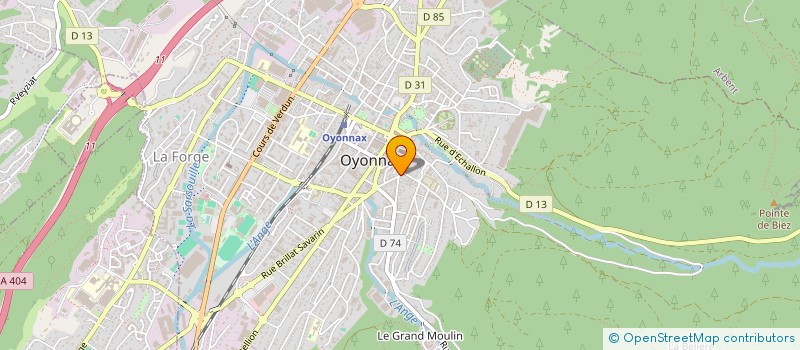 localisation de l'entreprise ETS JOACHY ET SES FILS à OYONNAX
