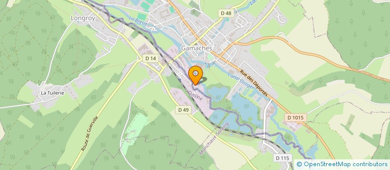 localisation de l'entreprise ETS JOCQUIN à GAMACHES