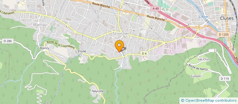 localisation de l'entreprise ETS JOLIVET FRERES à SCIONZIER