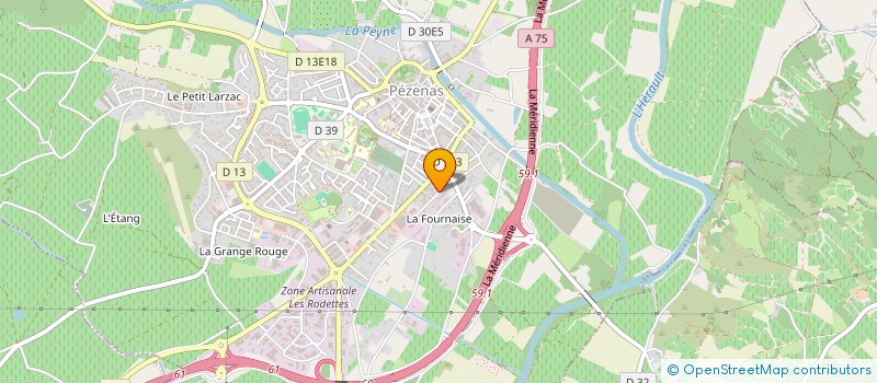 localisation de l'entreprise ETS JOSEPH BATLE à PEZENAS