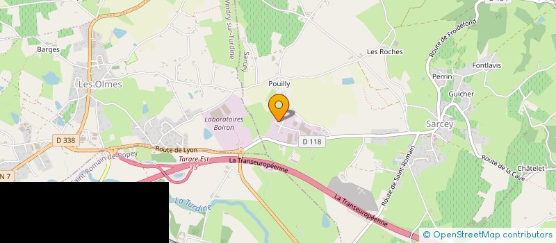 localisation de l'entreprise ETS JOSEPH METGE à SARCEY