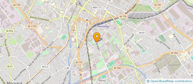 localisation de l'entreprise ETS JOUANNET SA  TOURCOING