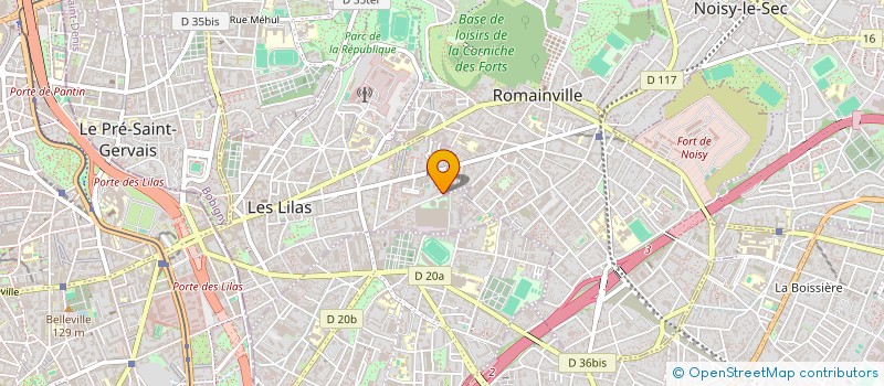 localisation de l'entreprise ETS JOURNO E. à LES LILAS