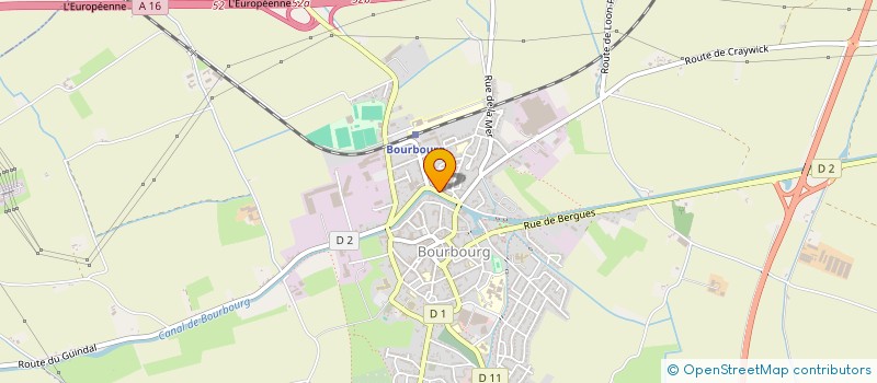 localisation de l'entreprise ETS JOUVE  BOURBOURG