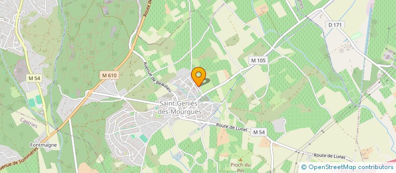 localisation de l'entreprise ETS JUAN FUITES  SAINT-GENIES-DES-MOURGUES