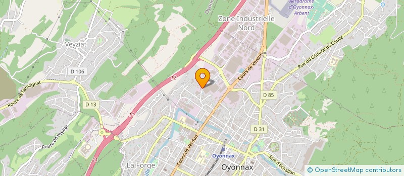 localisation de l'entreprise ETS JULES MERMET SA à OYONNAX
