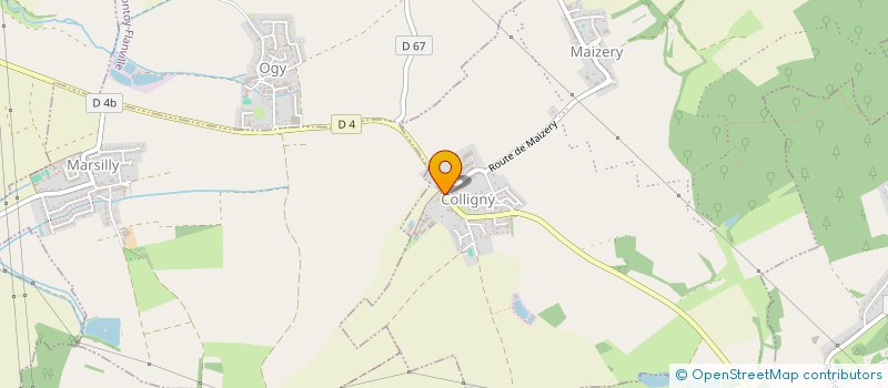 localisation de l'entreprise ETS JUNG  COLLIGNY-MAIZERY