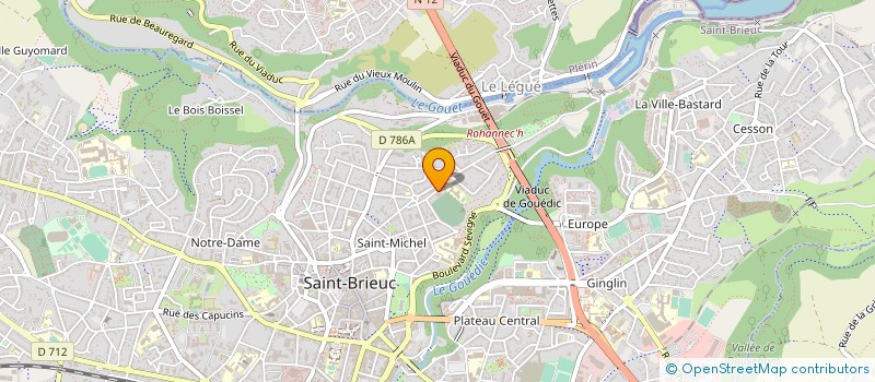 localisation de l'entreprise ETS JUNJAUD à SAINT-BRIEUC