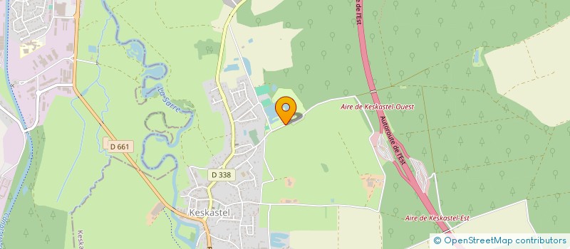 localisation de l'entreprise ETS KOELL ERIC PAQUET  KESKASTEL