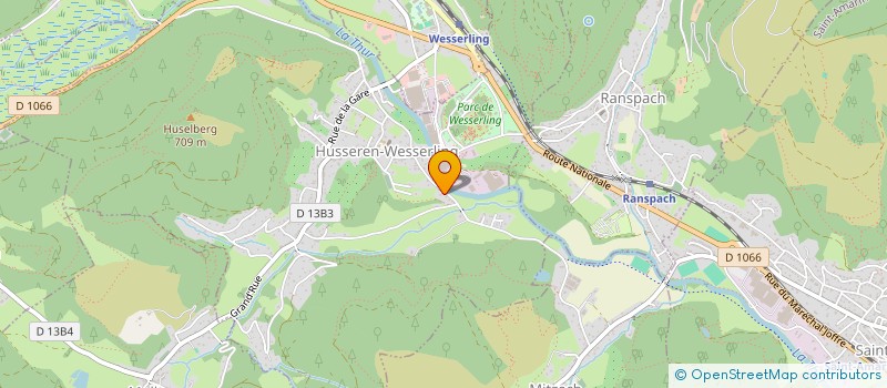 localisation de l'entreprise ETS KUBLER E&L  HUSSEREN-WESSERLING