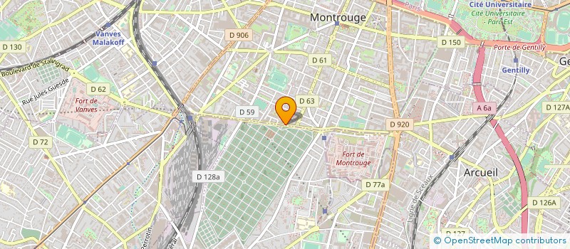 localisation de l'entreprise ETS L BARBIER ET FILS à MONTROUGE