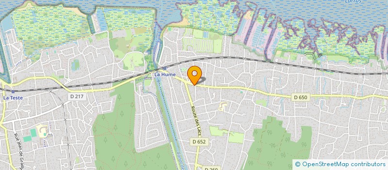 localisation de l'entreprise ETS LABORDE PNEUS SARL à GUJAN-MESTRAS