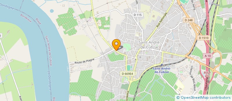 localisation de l'entreprise ETS LACROIX  SAINT-ANDRE-DE-CUBZAC