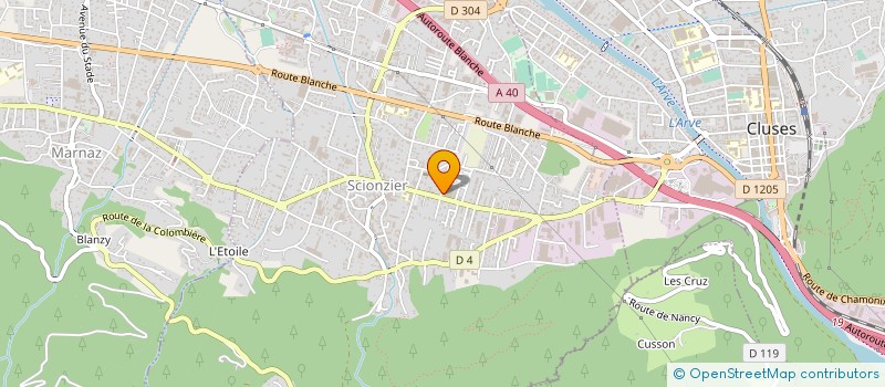 localisation de l'entreprise ETS LACROIX GEORGES SA  SCIONZIER