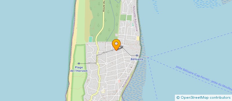 localisation de l'entreprise ETS LAFOURCADE  LEGE-CAP-FERRET