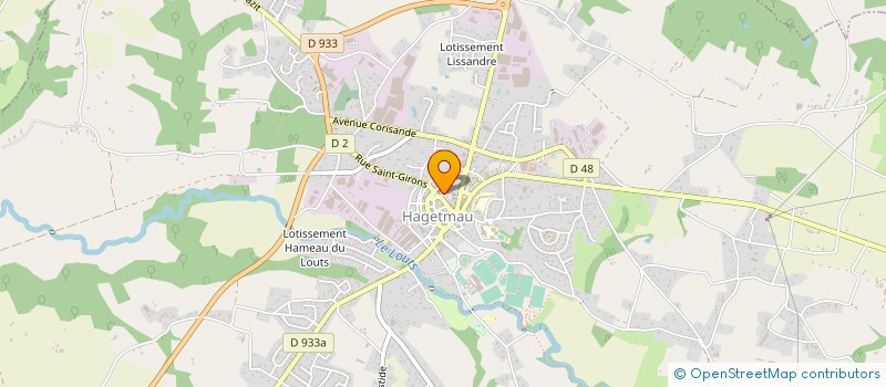 localisation de l'entreprise ETS LALOUBERE à HAGETMAU