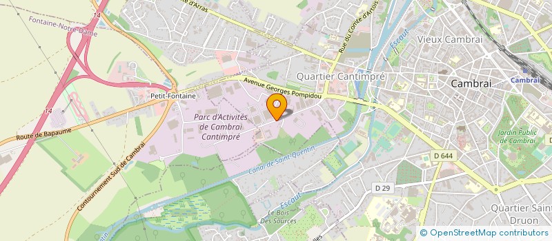 localisation de l'entreprise ETS LAMANDA à CAMBRAI