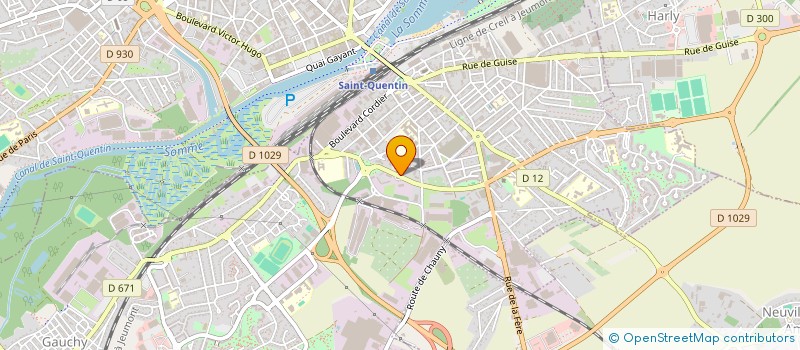 localisation de l'entreprise ETS LAMBERT   BROCHARD  SAINT-QUENTIN