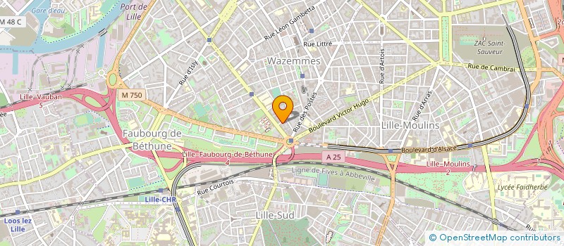localisation de l'entreprise ETS LAMI à LILLE