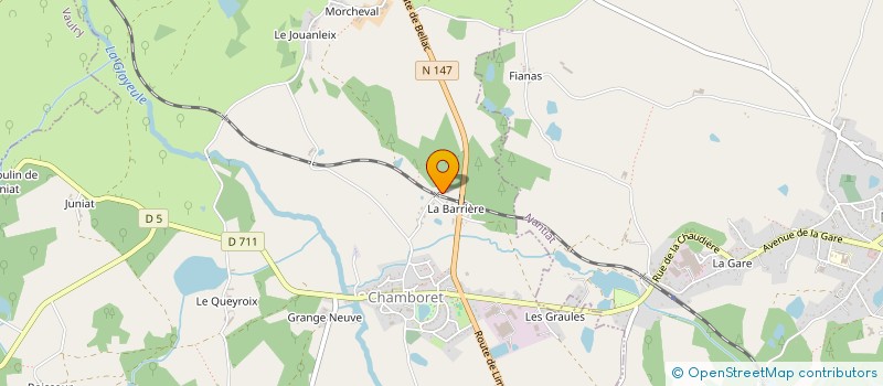 localisation de l'entreprise ETS LANDAUD à CHAMBORET