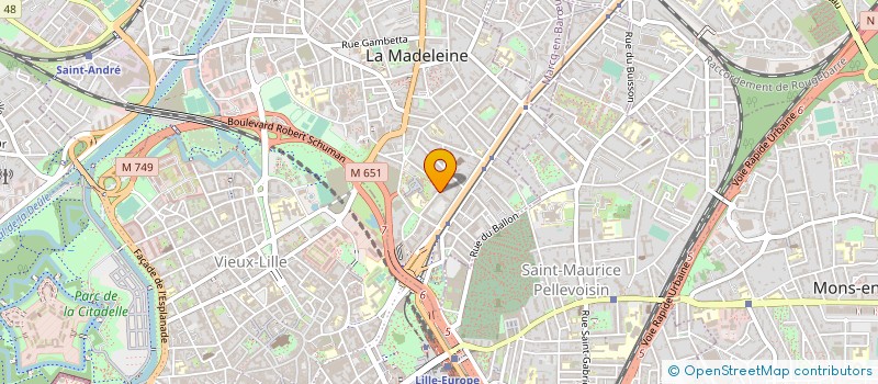 localisation de l'entreprise ETS LANGLART à LA MADELEINE